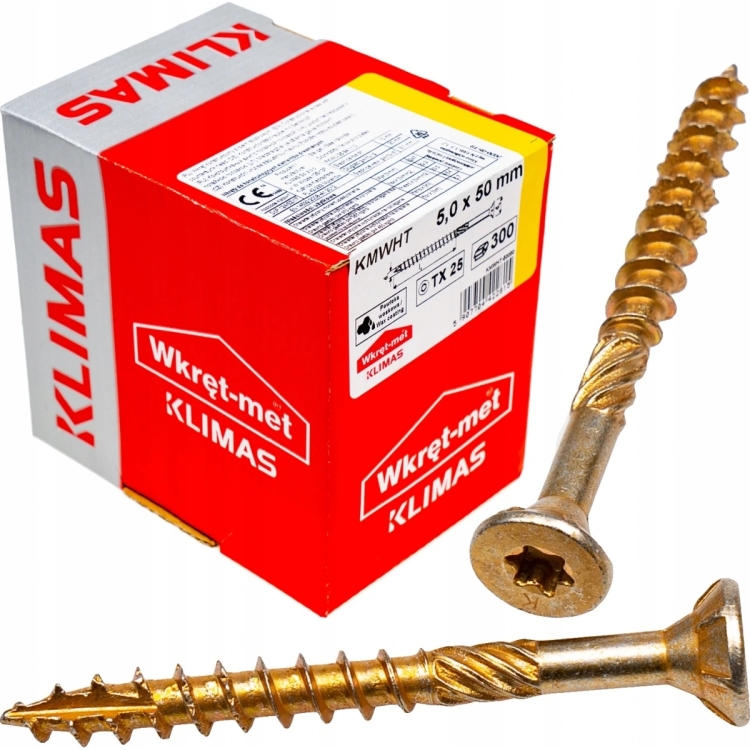 Vrut konstrukční  se zápustnou hlavou TX 5X50 (300ks/bal.)